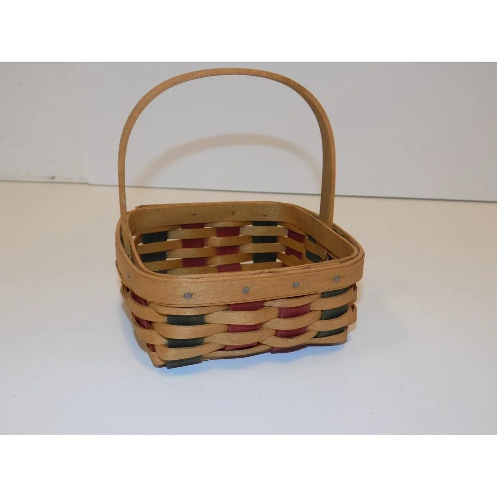 Small Holiday Helper Basket w/ Paprika Liner & Protector 2003 Longaberger